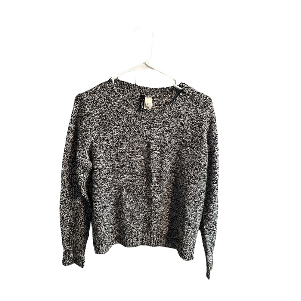 Black and White Knitted Sweater
